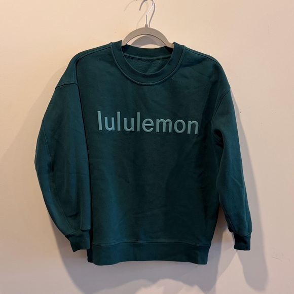 Lululemon Perfectly Oversized Crew Storm Teal - Picture 2 of 3